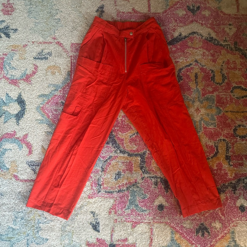 Urban Outfitters Red Cargo Pants